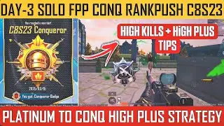 Solo fpp rankpush C8S23 | Bgmi Fpp Solo Conqueror tips | Bgmi fpp conqueror tips