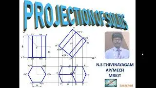 FREELY SUSPENDED - Projection of solids - Hexagonal prism