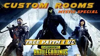 PUBG LIVE - Mystic Tournament Live Unlimited Custom rooms For UC & PAYTM | #SCRIMS #pubg #custom