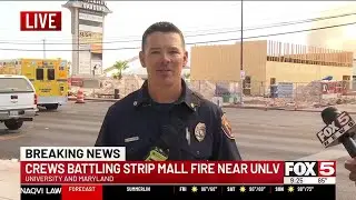 WATCH: Clark County Fire Chief details large blaze near UNLV
