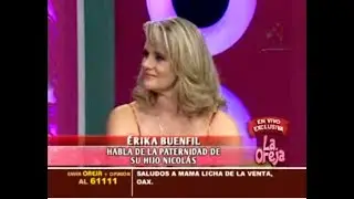 Erika Buenfil y la Oreja en 2008 (minuto 6:30)