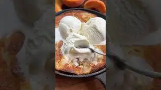 Персиковый коблер из 5 ингредиентов со свежими персиками из Джорджии! 🍑✨ #южный #выпечка #простой...