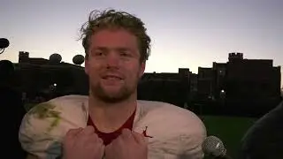 10/31/2023 Oklahoma WR Drake Stoops post practice (Bedlam Week)