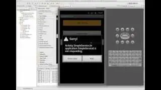 Simulating a Long-Running Task in an Android Service