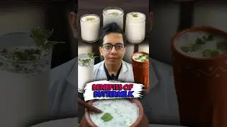 Benefits of Buttermilk(Chach) | Dt.Bhawesh | #diettubeindia #dietitian #hydration #heatwaves #shorts