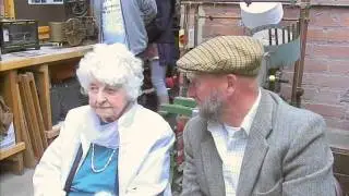 Sid Calderbank talks to Hilda Elsworth - a former weaver at Bancroft Mill in Barnoldswick