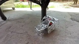 Tin foil car side impact crash test