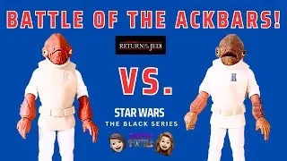 Which Admiral Ackbar Black Series Figure Is Better? ROTJ vs. 40th Anniversary Edition!