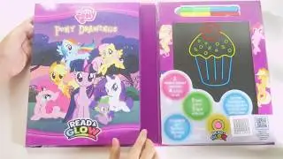MLP Activity book 'Read & Glow' My little pony drawing and coloring for kids