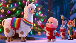 Llama Cozy Xmas Ride 🦙🎄🚗 | Fun Christmas Ride Song for Kids | Playful Nursery Rhyme