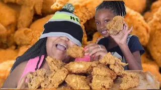 #ToshPointFroEats BLINDFOLDED CHICKEN CHALLENGE!