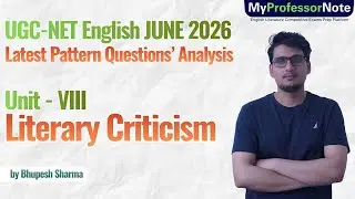 UGC NET English 2026 Latest Pattern Questions Analysis - Literary Criticism | UGC NET JUNE 2026