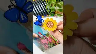 DIY 3D Bookmark Tutorial &ndash; Create a Cute Hand-Drawn Bookmark! #art #drawing #easydrawing#painting