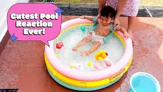Intex Inflatable Pool for Kids | Unboxing, Setup & First Splash Reaction 💦