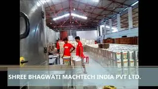 15kg/15L Oil tin Packing Line, 15L Edible oil Tin Filling Line. Ghee Tin Filling Line