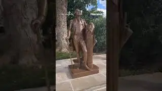 STANDING TALL: Trump moves George Washington statue to Rose Garden #shorts #trump #usnews #us