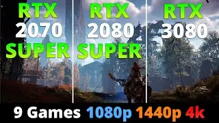 RTX 2070 Super vs RTX 2080 Super vs RTX 3080 - Test in 10 Games 1080 1440p and 4k