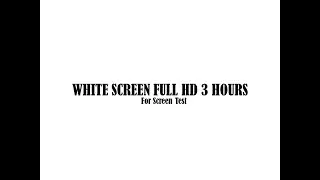 White Screen | A Screen Of Pure White For 30 Minutes | Background | Backdrop |Screensaver| Full HD |