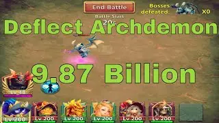 Castle Clash Archdemon Deflects Damage (9.87 Billion Damage)