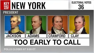 1824 Election Night | Andrew Jackson vs. John Quincy Adams vs. William Crawford vs. Henry Clay