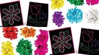 Sequins art craft ideas/Fun with sequins/sesequin art/crafts