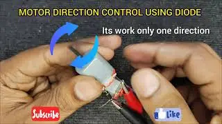 Motor Direction Control Using Diode #electronicproject #schoolproject #experiements 
