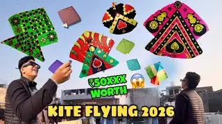 Flying Kites 2026😱| 6 tawa fatt gya || Patangbazi Vlog with Friends😂