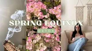 Spring Equinox Vlog | plant shopping, deep cleaning, oracle reading
