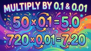 ✨The Easiest Way to Multiply by 0.1 or 0.01! ✖️