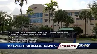 EXCLUSIVE: 911 calls reveal chaos and panic as hospital patient attacks nurse then escapes