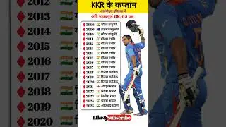 🏏KKR के कप्तान आईपीएल इतिहास में💯  KKR Captains in IPL History#cricket #gk #ipl #shorts #shambhu379
