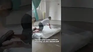 sponge compression mattress unpacking also rebound #factory #compression #mattress