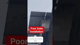 poor solar installation  #solarinstallation #PoorSolar Structure   #solartraining