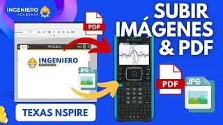 Subir IMÁGENES Y PDF a calculadora TEXAS NSPIRE CX II CAS