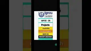 Ignou MPCE-26 project available 2023-24 WhatsApp:- 8603418154. Order Now. In English and Hindi