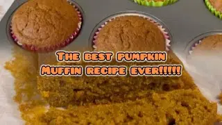 Quick and easy pumpkin muffin recipe #autumnbaking #fallbaking