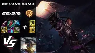 G2 Esports Hans Sama BOTTOM Lucian vs Nilah - EU Challenger Patch 25.S2.2