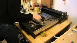 Letterpress Flatbed Cylinder Printing Demo