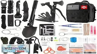 142PCS Survival First Aid Kit Outdoor Camping Hiking Tactical Emergency Gear