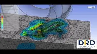 Tire tread footprint in soil using Ansys Mechanical