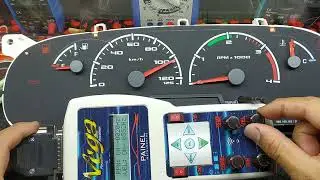 painel da  F-4000 teste na bancada