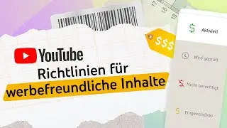 Richtlinien für werbefreundliche Inhalte und gelbe Monetarisierungssymbole