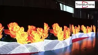 Translumens P3.91 Outdoor LED screen aging testing.