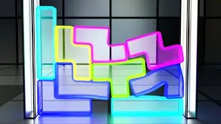 Softbody Tetris | Neon Style | YOU28