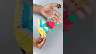 Diy Christmas Bell with Paper 🔔🌲#ChristmasDecoration #christmas #papercraft #diy #shortvideo