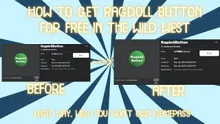HOW TO GET RAGDOLL FOR FREE IN THE WILD WEST?! (Roblox)