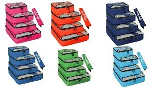 4 Set Packing Cubes Review, Travel Luggage Packing Review - Best 4 Set Packing Cubes In 2020