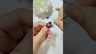 ✨🧷 Easy Nail Art with Safety Pin At Home 💅 🏡 #nailart #piubhol #shorts