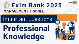 Exim Bank 2023 || Professional Knowledge Questions Asked || By Aditi Mam