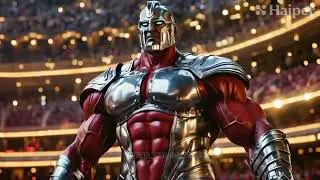 The comic titans in the combat coliseum